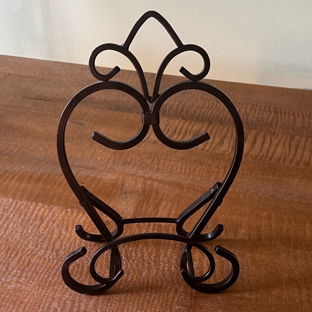 Bronzed Metal Cookbook Stand